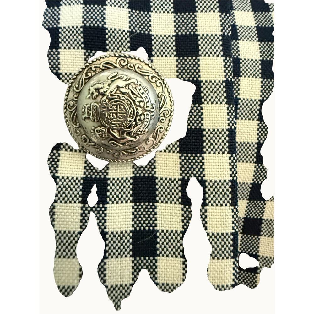 Bedford Fair Gingham Jacket Black/White Equestrian Blazer  8 - Picture 4 of 6